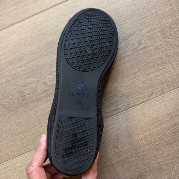 Rothy’s The Flat Black Round Toe Ballet Flats Sz 9.5 Single Right Shoe Amputee - Picture 9 of 15